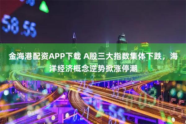 金海港配资APP下载 A股三大指数集体下跌，海洋经济概念逆势掀涨停潮