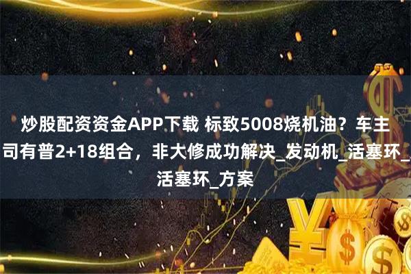炒股配资资金APP下载 标致5008烧机油？车主亲测司有普2+18组合，非大修成功解决_发动机_活塞环_方案