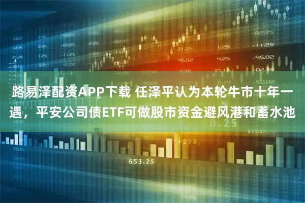 路易泽配资APP下载 任泽平认为本轮牛市十年一遇，平安公司债ETF可做股市资金避风港和蓄水池